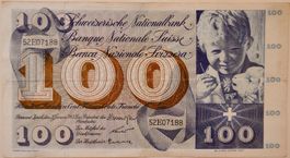 100 Schweizer Franken Banknote 1965 ab Fr. 1.-