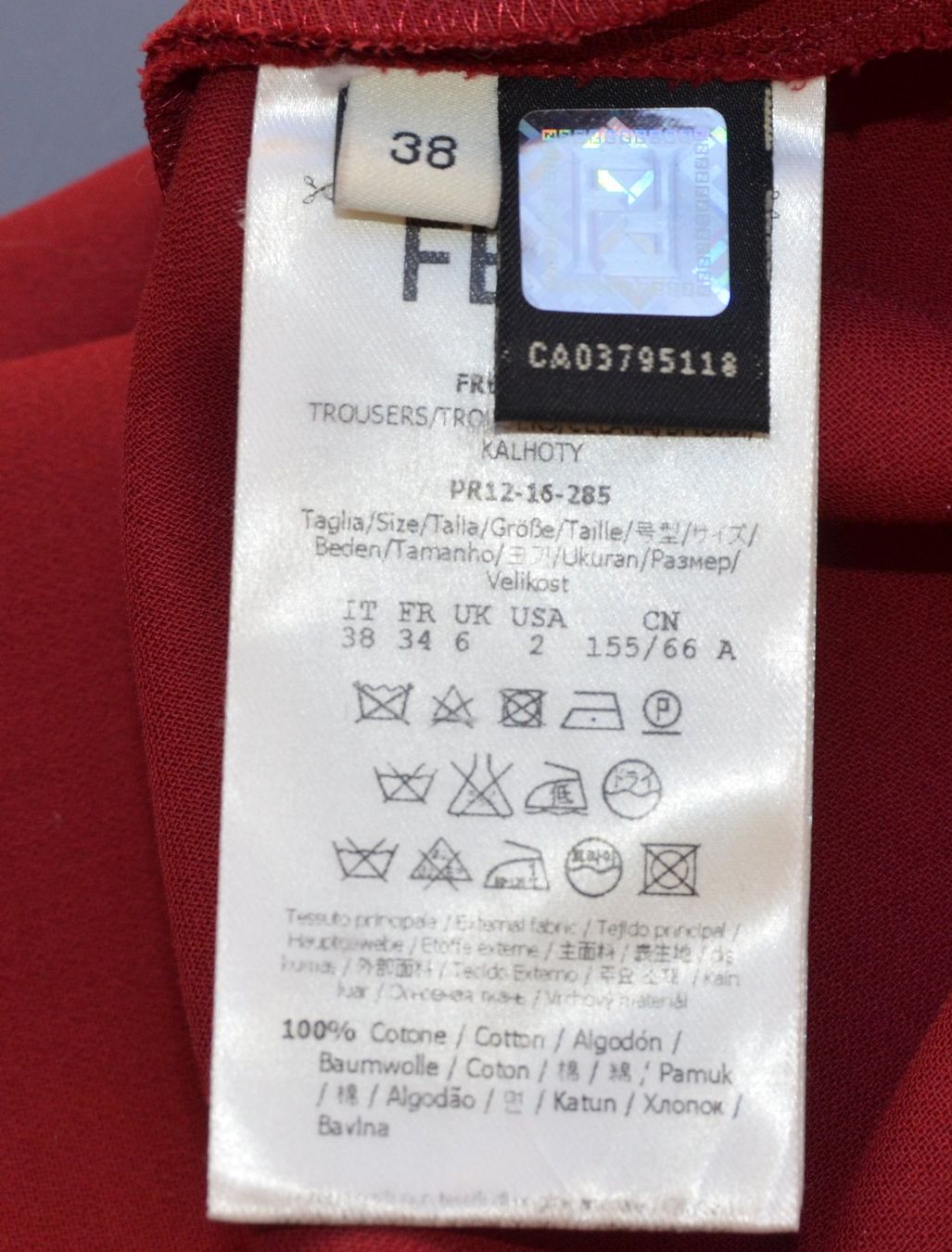 Fendi Pantaloni: Fendi Hose / pantalon .38 – Usato da Collonges venduto da arashee 6
