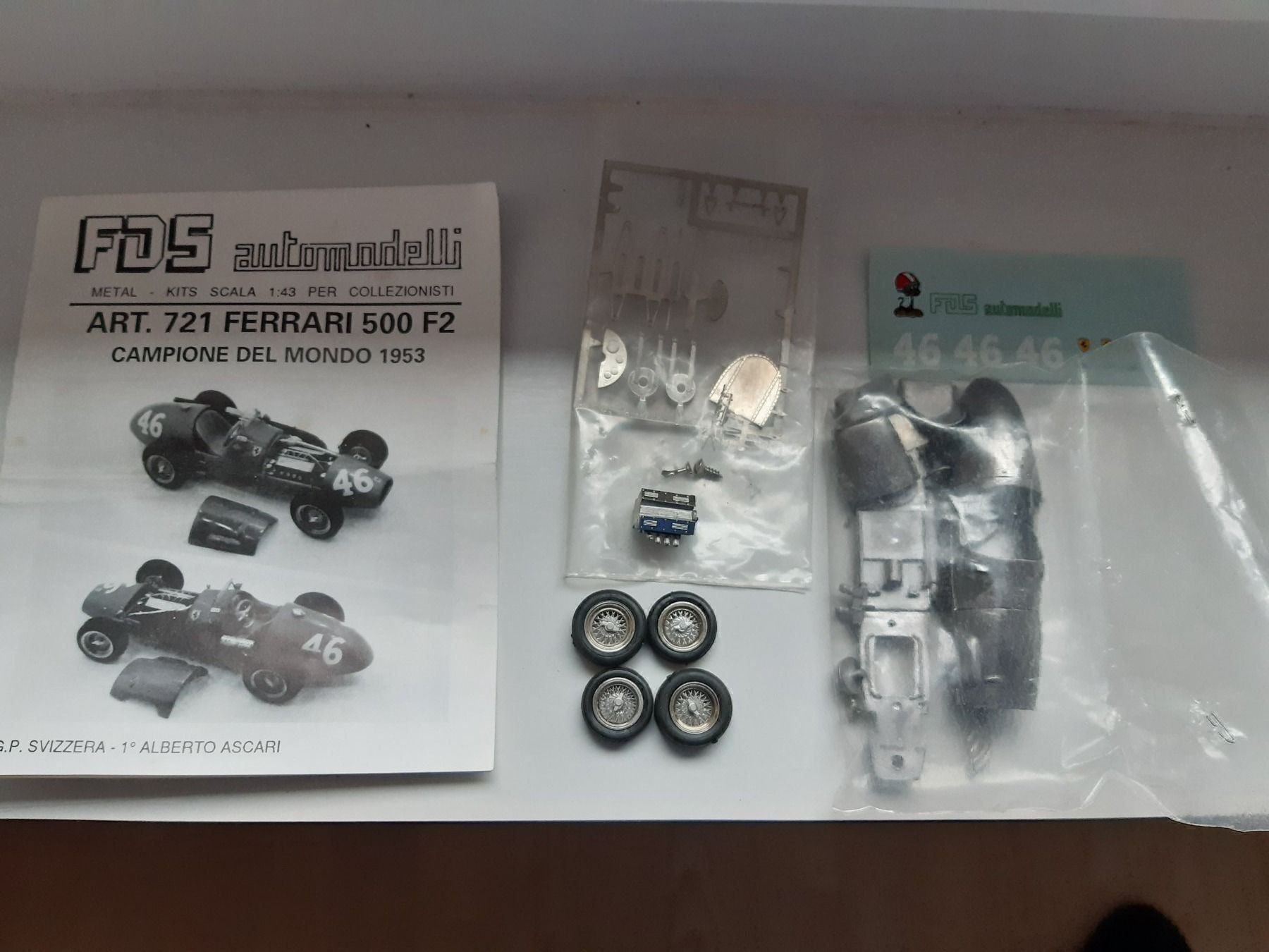 Ferrari Modellini d'auto: Ferrari 500 F 2 – Usato da Neuhausen venduto da simr3