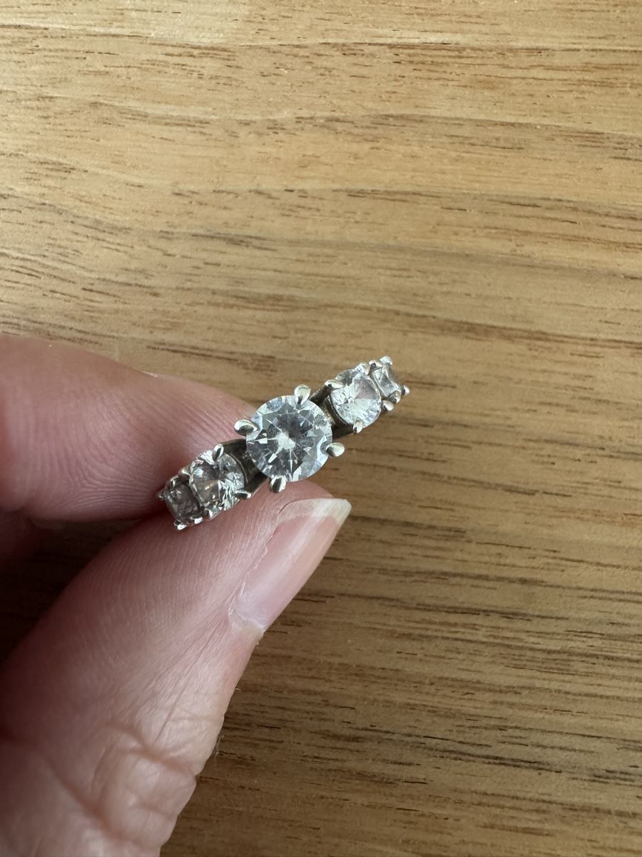 Anelli: Silberring in silber mit Steinen - Grösse 52 – Usato da Solothurn venduto da cla_28gv