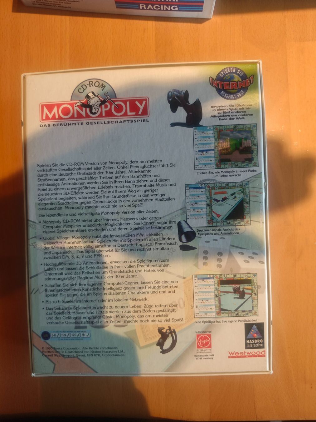 Giochi: Monopoly Gesellschaftsspiel, CD-Rom, Vintage, Komplett – Usato da Wolfwil venduto da Rarak 1