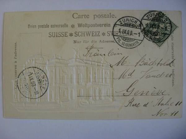 Cartoline postali: AK  Zürich Stadttheater – Usato da Gundetswil venduto da Egro01 1