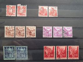 Diverse Farbstriche Und Farbverschmierungen