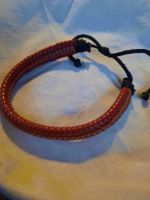 Rotes Lederarmband - verstellbar
