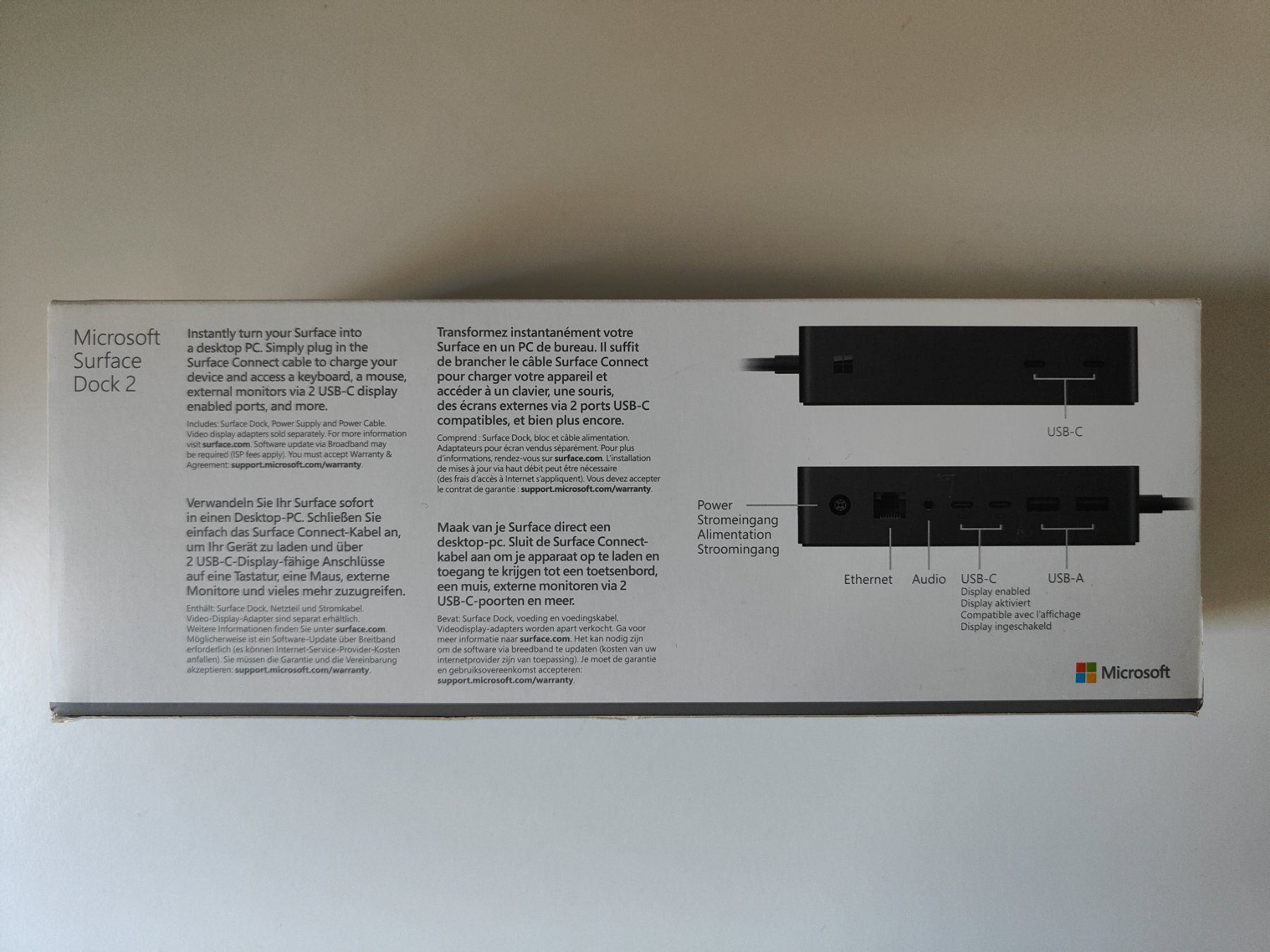Microsoft Dockingstation: Microsoft Surface Dock 2 (NEU) – Neu und originalverpackt aus Winkel von 89Q2DF3 3