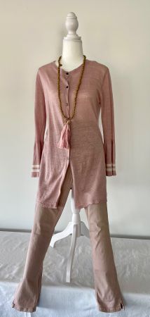 Spezielle Damen Leinenjacke Hemisphere Altrosa Top Zustand