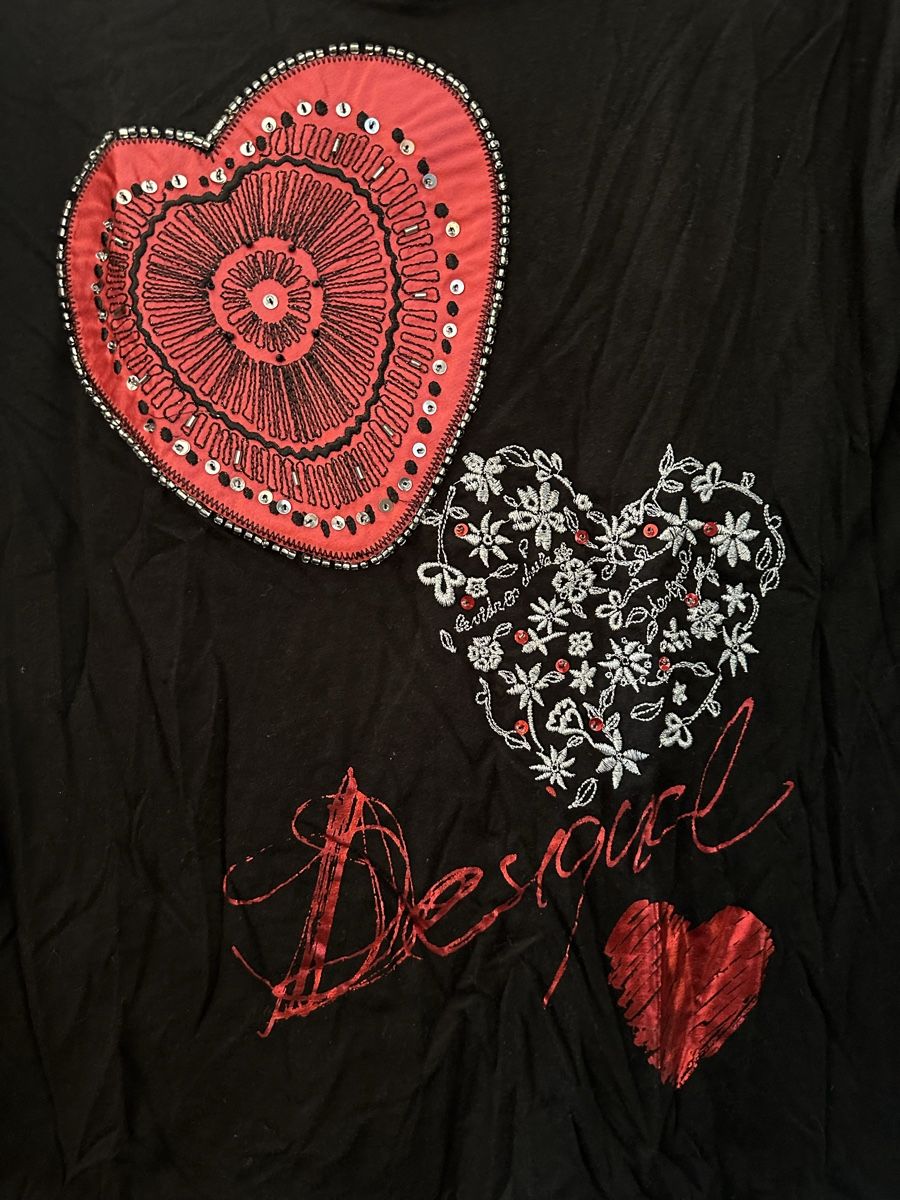 Desigual T-Shirts: DESIGUAL T-Shirt, schwarz, Gr. M – Gebraucht aus Bern von Maria003