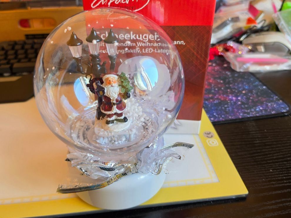 Tutte le decorazioni: SCHNEEKUGEL  LED LATERNE – Nuovo e nell'imballaggio originale da Dintikon venduto da bonita099 1
