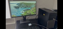 Dell 27 inch Monitor with Dell OptiPlex Desktop PC Excellent
