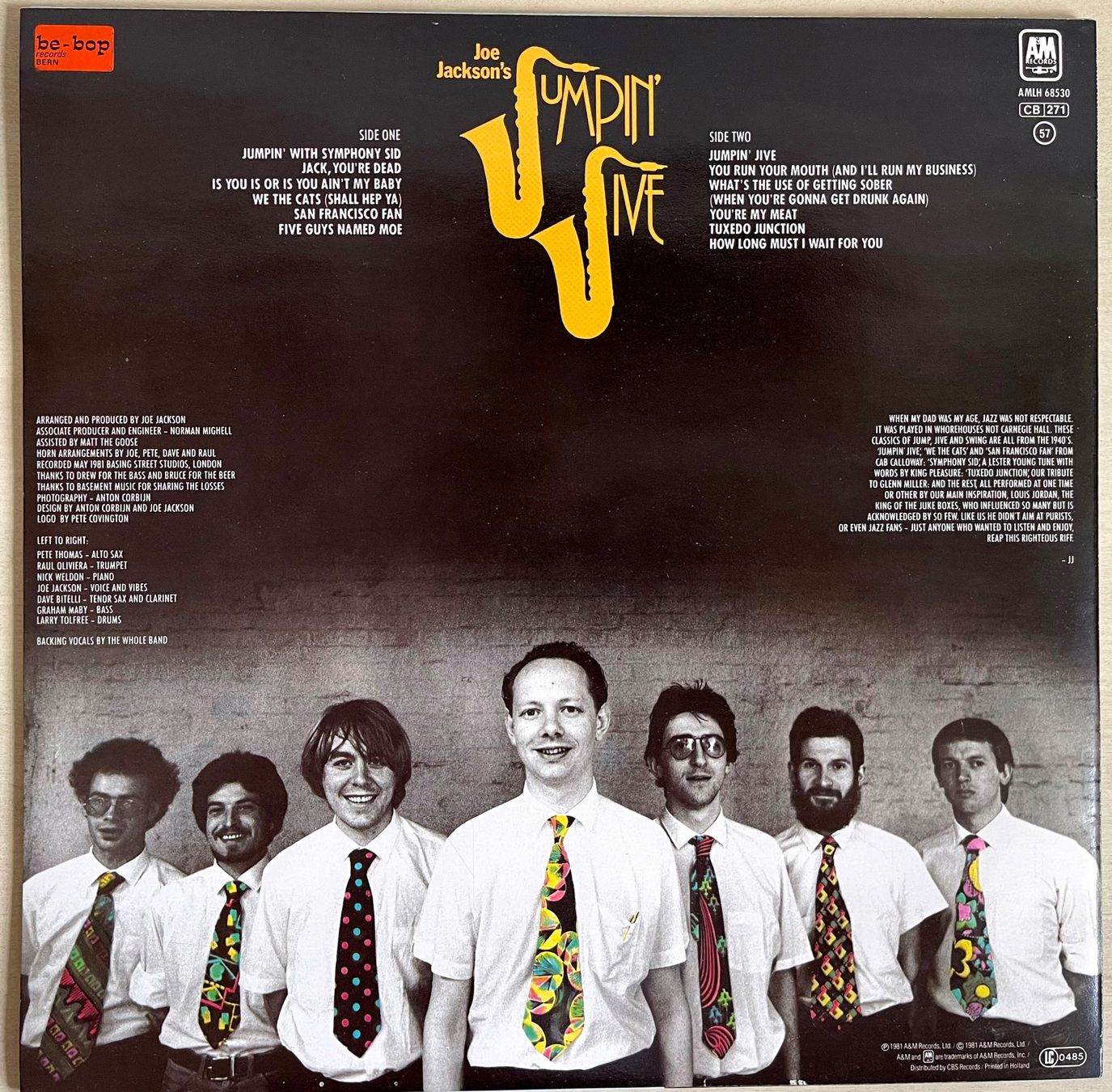 Dischi in vinile: Joe Jackson's Jumpin'Jive – Usato da Bern venduto da hippoism 1