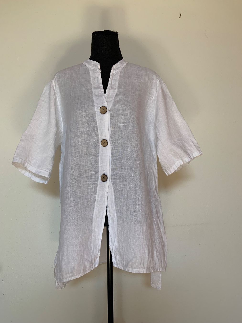 Tuniche: Leinentunika / Blusenjacke – Nuovo (secondo la descrizione) da Sigriswil venduto da ck56