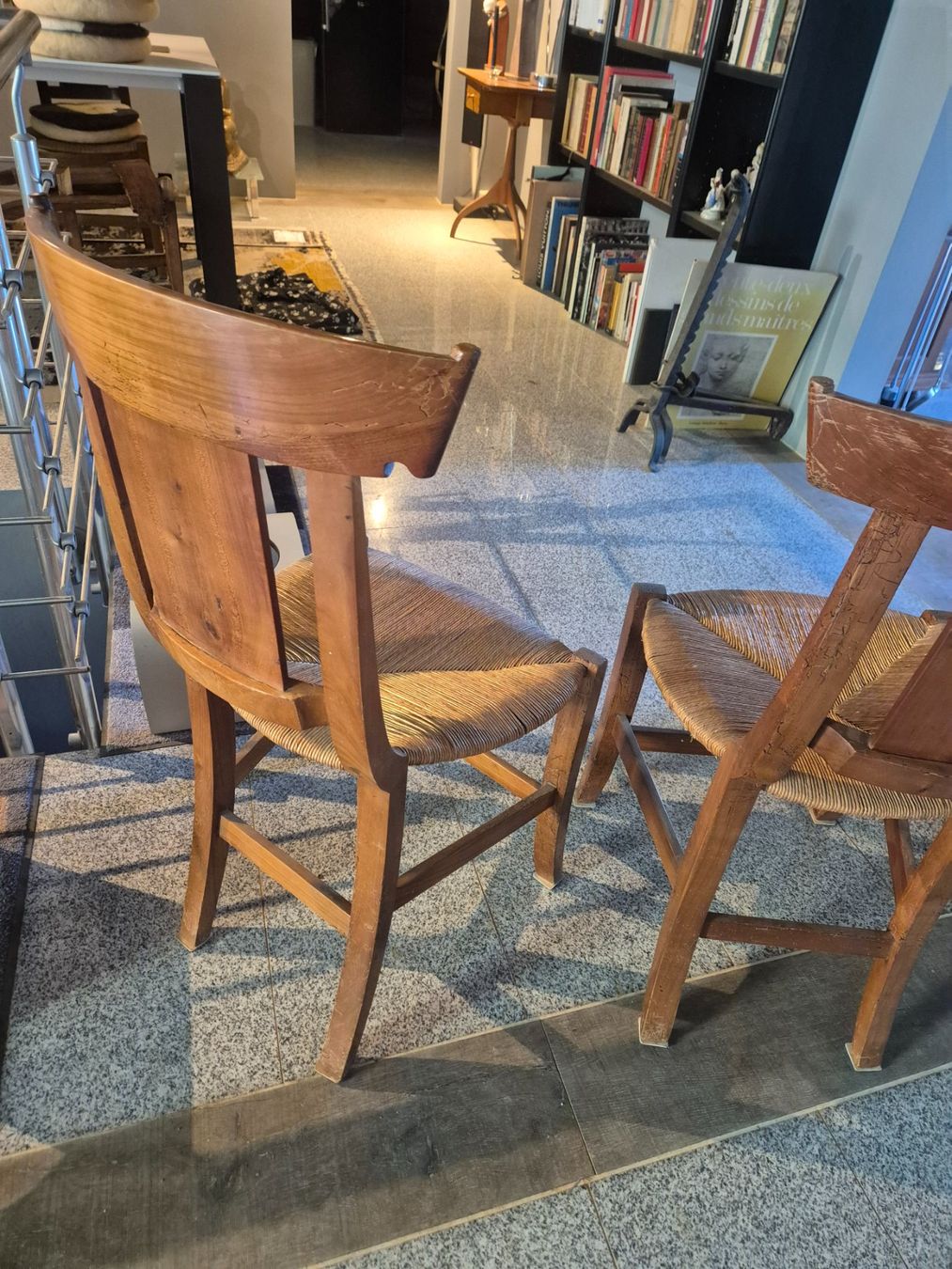Sedie: Rare suite de 6 chaises Directoire d'époque origine bernoise – Usato da Morgins venduto da pmd_px9d 9