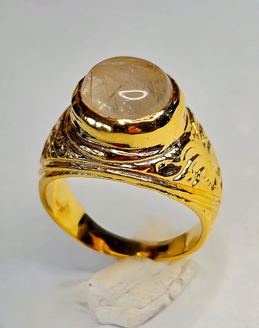 Anelli: Fingerring Rutil cabochon – Nuovo (secondo la descrizione) da Zürich venduto da Benedikt21 1