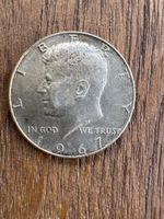 Kennedy Half Dollar 1967 USA Sammlermünze Zustand guter Zust
