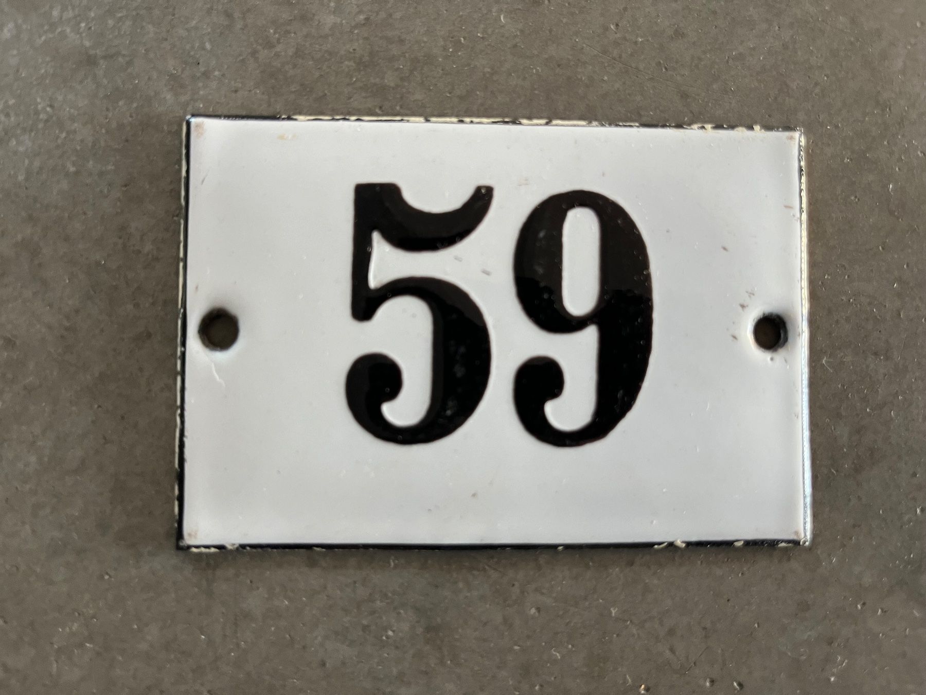 Insegne: Altes Emailschild 59 – Usato da Steffisburg venduto da Reitschel5 1