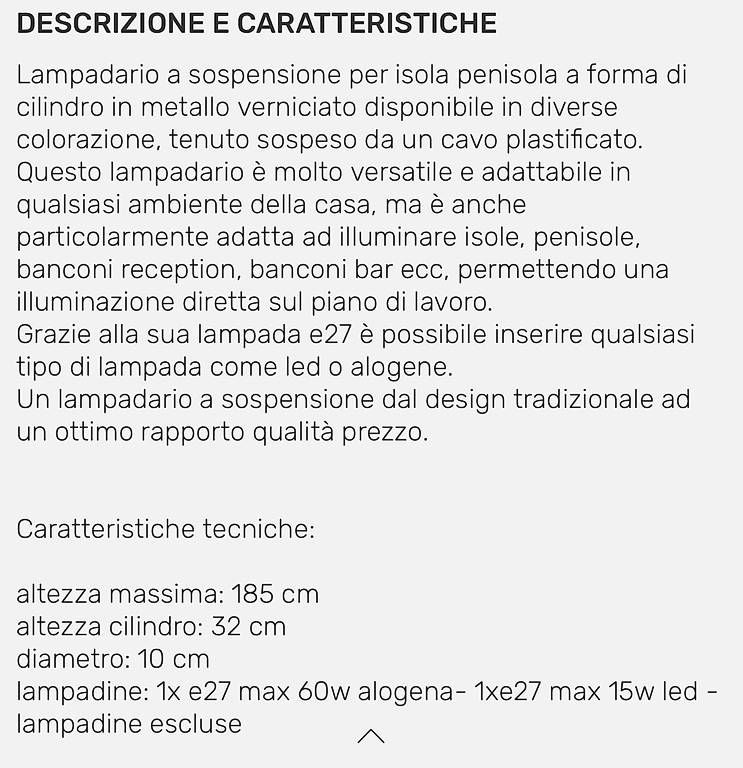 Lampadari & plafoniere: Lampada sospensione cucina per isola  – Usato da Camorino venduto da giu_spa89 4