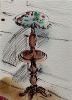 Hans Wullschleger (1913-1987), Aquarell, Tinte, Expressiv