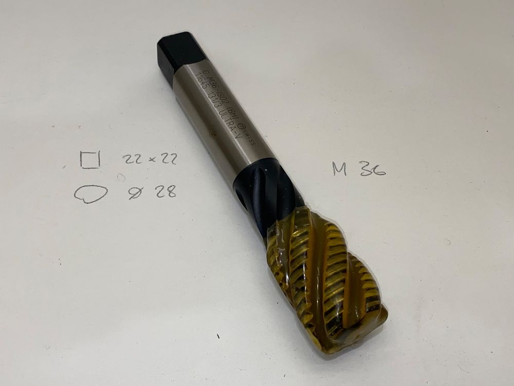 TR20x4mm Trapezgewindebohrer HSS Links - Gewindebohrer Für Metall & Kunststoff