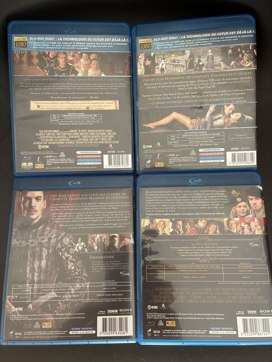 Tutti i DVDs: Les Tudors Intégrale saison 1-4 Blu-Ray – Usato da Neyruz FR venduto da Shcc17 1