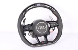 Audi RS Carbon-Lenkrad mit Start-Stop Display und Carbon