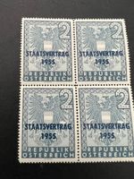 Österreich 1955 Sondermarke Staatsvert Viererblock ** (D793)