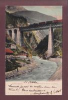 Gotthardbahn - KERSTELENBACH-BRÜCKE bei Amsteg - 1903