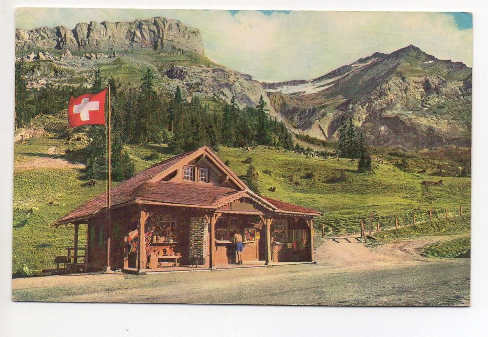 COL DU PILLON Tête de Chamois, Kiosque, Swiss Flag (Gebraucht) in Jona ...