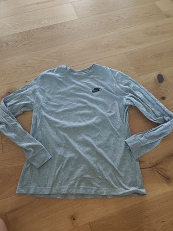 Nike Langarmshirt Gr S grau