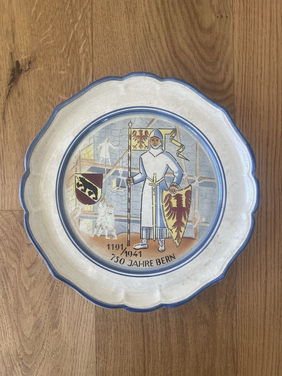 Piatti: 2er Set Vintage Schweizer Zierteller – Usato da Oberkirch LU venduto da Pablo49 1