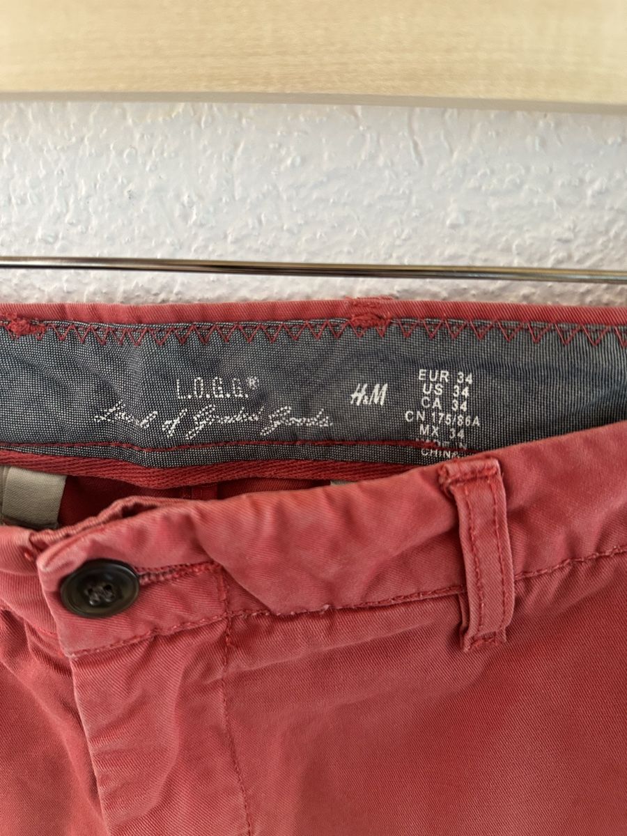 H&M Pantaloni: H&M L.O.G.G. Shorts Gr. 34, Rot - Gratisversand – Usato da Frutigen venduto da lurit 2