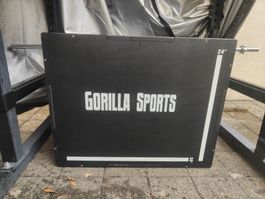 Plyobox Gorilla Sports 3-in-1 Sprungbox schwarz Holz