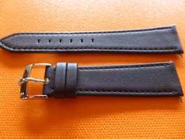 ROLEX Kalb Lederband schwarz , Stahl-Schnalle Herren-Uhr