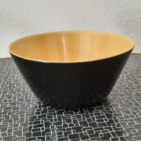 Rössler Schüssel Vintage 50er 60er J. Gelb - Schwarz Schale