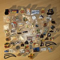 Pins Sammlung Anstecker Konvolut Werbung Schweiz