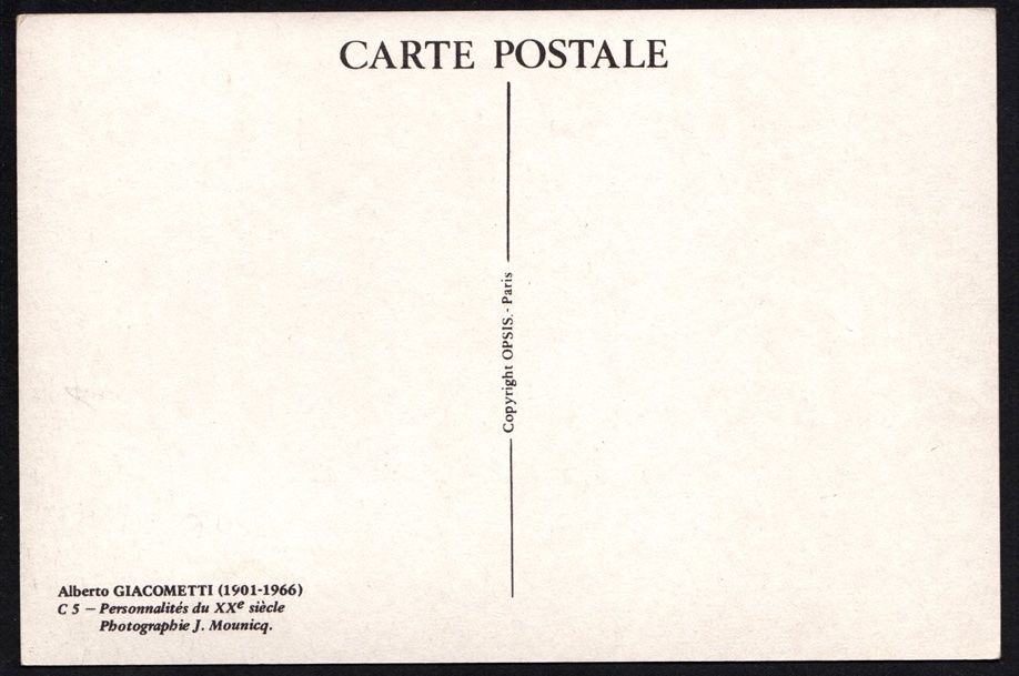 Alle Briefmarken: Maximumkarte Alberto Giacometti – Neu (gemäss Beschreibung) aus Dottikon von haeusibuh5 1