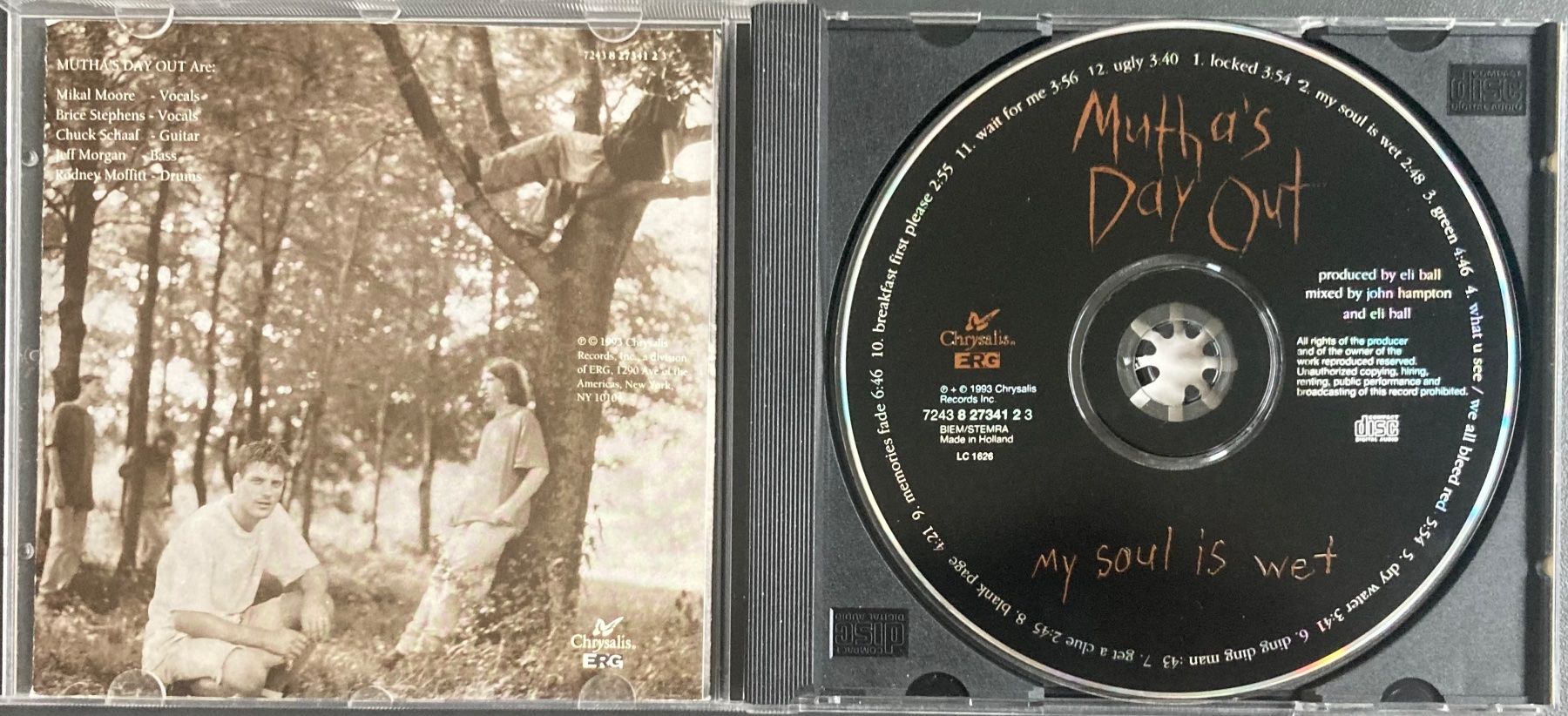 CD: MUTHA'S DAY OUT - MY SOUL IS WET – Usato da Poliez-Pittet venduto da Newtown-Records 2