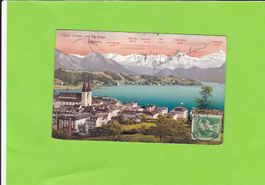 Luzern und die Alpen---1911