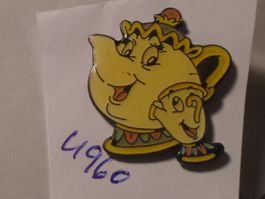 1DisneyDie Schoene und dasBiest PinMadamePottine+Tassli(U960