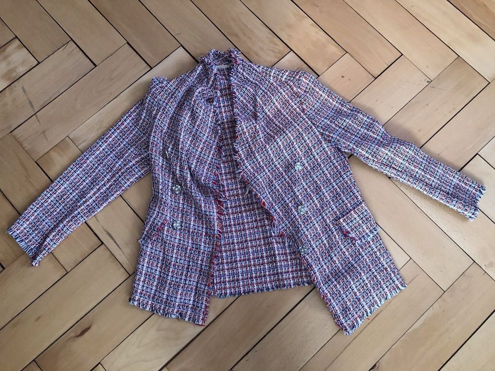 Bunter italienischer Tweed-Blazer | Kaufen auf Ricardo