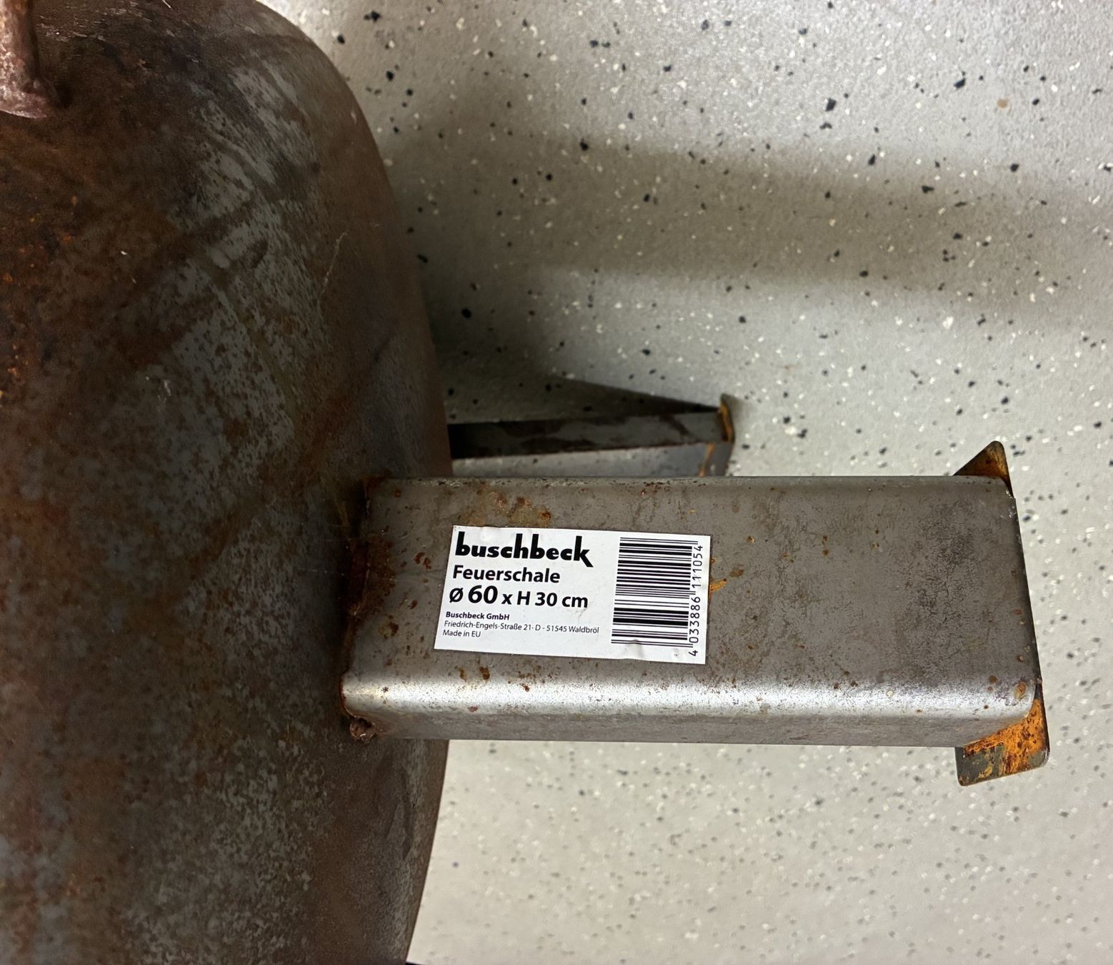 Feuerschale: Feuerschale "Buschbeck" Durchmesser 60 cm - Höhe 30 cm – Gebraucht aus Zug von ENEREP 2