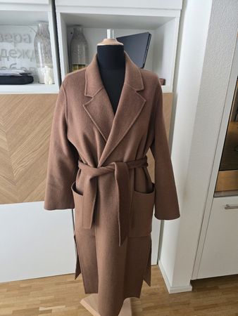 Wollmantel Ivy & Oak braun mit Gebrauchsspuren (Bild:Tasche)