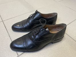 Navyboot Schuhe, Full Brogue, schwarz, Gr. 41