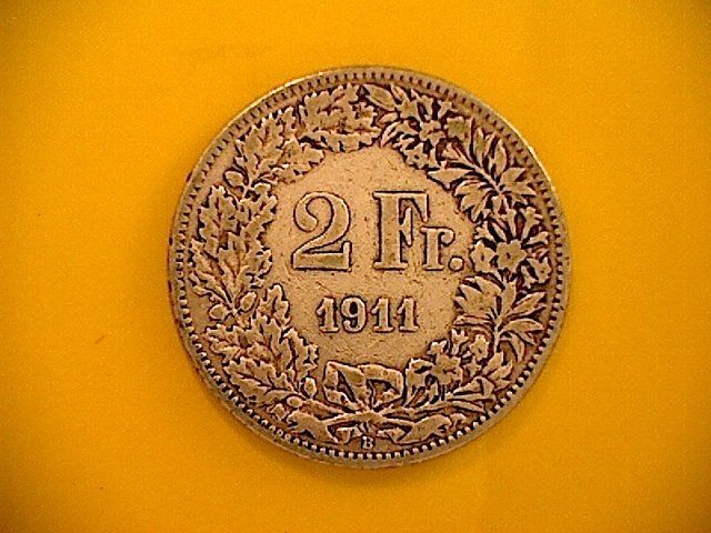 Tutti le monete: 2 Fr. 1911 – Usato da Buchs AG venduto da Ged8