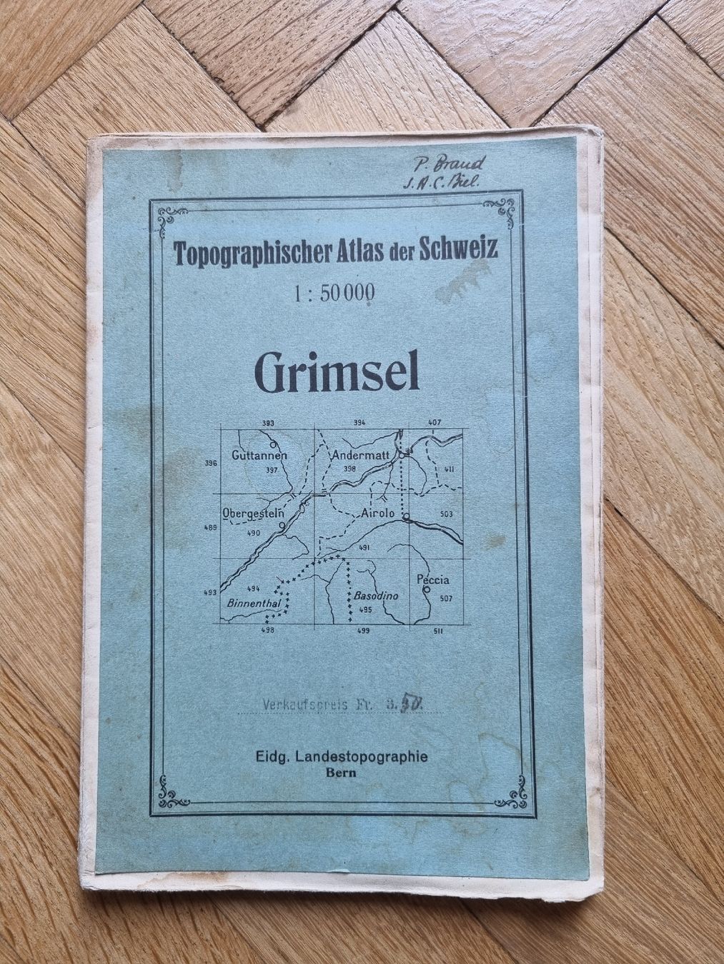 Cartine & Atlanti: Mappa Antica Grimsel – Usato da Minusio venduto da Samuel__b