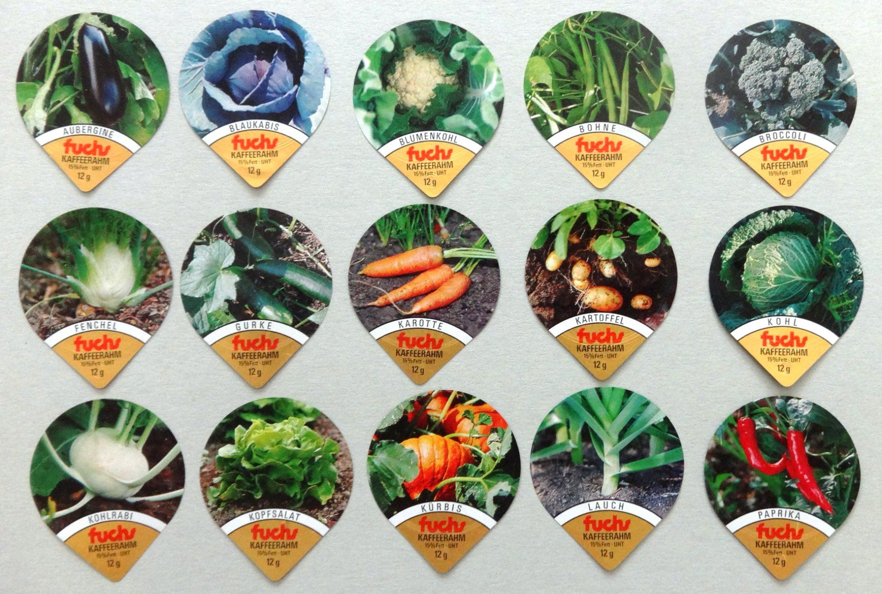 Coperchi dei cremini per caffè: Série 75 - Légumes  (25) – Usato da Fétigny venduto da cha_cz69 2