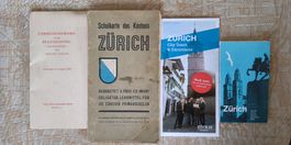Konvolut vintage ZH Leporello Pfannenstiel 1954/Schulkarte