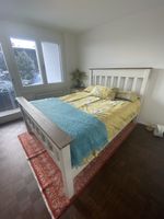 Reclaimed wood bedroom set - bed, dresser and bedside table