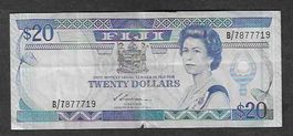 Fiji  20  Dollars   Gebraucht