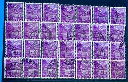 Nr.196 Schoss Chillon  Briefmarken mit Stempel