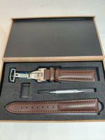 Bracelet de montre PAPILLON en cuir  complet neuf 18 mm